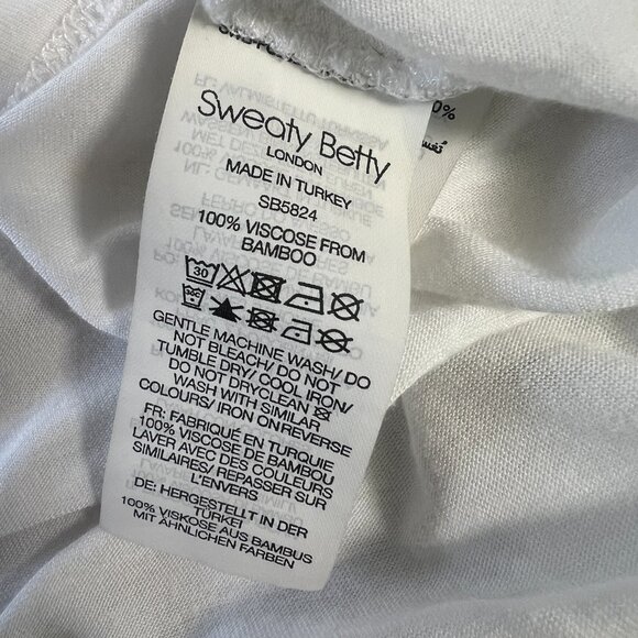 Sweaty Betty Easy Peazy Long Sleeve Shirt, White, Size S - Picture 9 of 9